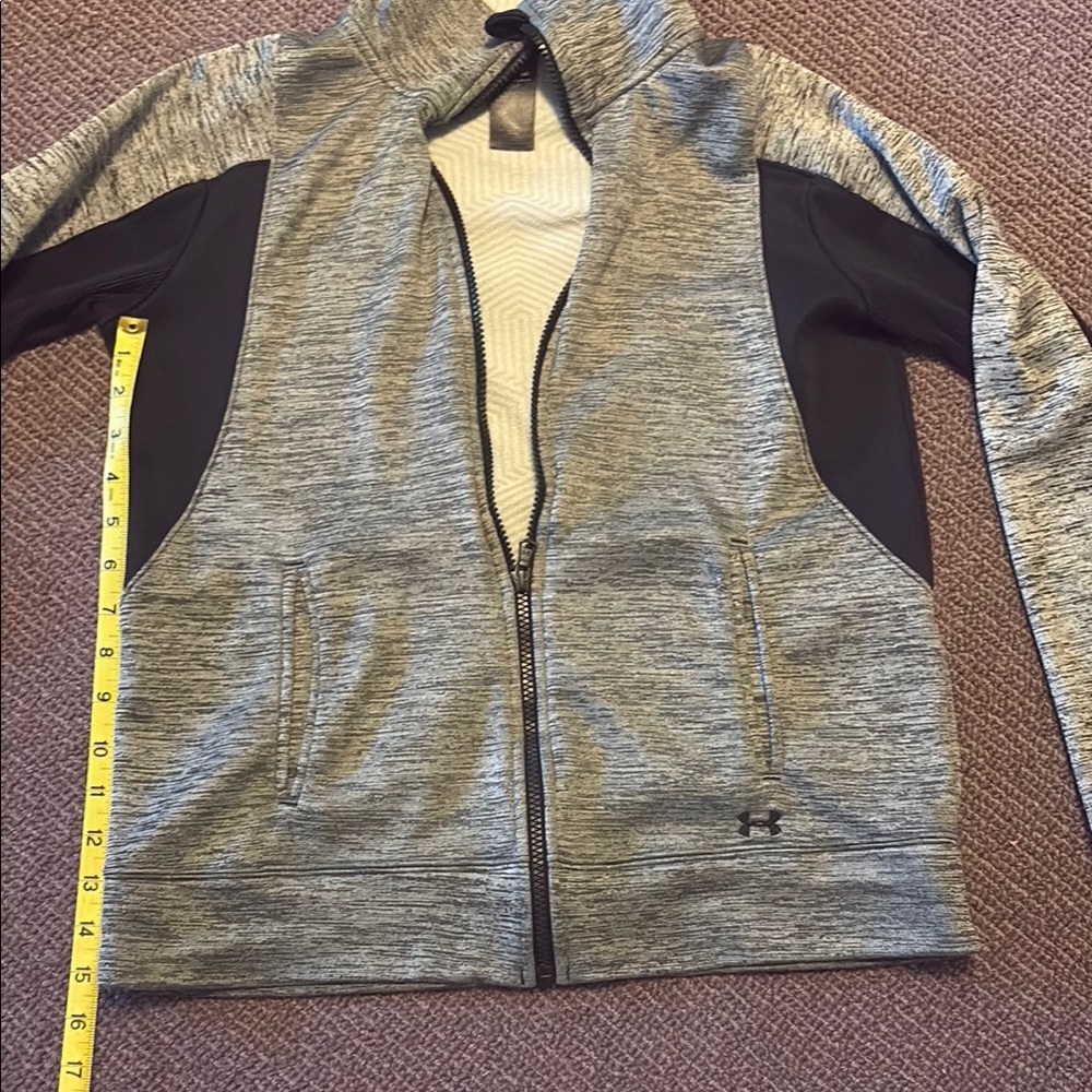 Under Armour Gray and Black Zip-Up Jacket